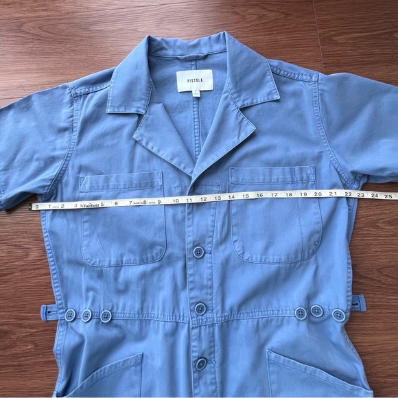 PISTOLA Grover Jumpsuit in Ocean Blue. Casual & Chic. NWOT Size Large (fit 8-12) - Picture 8 of 16